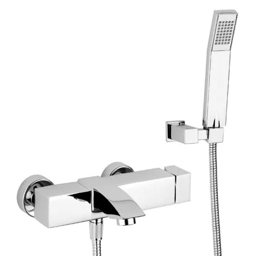 Rubinetto Miscelatore Monocomando Vasca Esterno Con Doccia Serie Level C/Attacco Duplex E Flessibile Mt 1,5 Rubinetteria Paffoni Spa