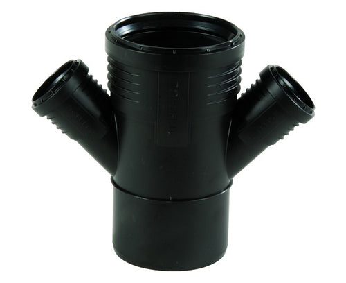 Braga Ridotta Doppia 45 ° Ad Innesto In Pp Con Guarnizione Serie Silent Ee ¸90/50/50 Geberit