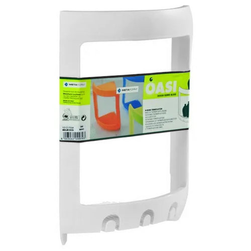 Angoliera Doccia Porta Oggetti In Resina Termoplastica Bianca Metaform