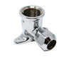 Raccordo Curvo Femmina Flangiato A Tenuta Ptfe Per Tubo Rame Cromato Serie 6900 1/2X Ø12 Pettinaroli