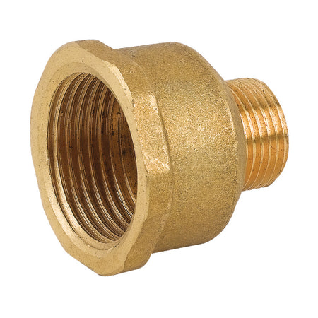 Raccordo Diritto Ridotto Maschio/Femmina In Ottone Giallo Serie 1500 F 1/2 X M 1/4 Pettinaroli