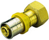 Raccordo A Pressare Dritto 20 X 1/2 Con Girello Per Multistrato Per Gas Tiemme