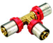 Raccordo A T Intermedio Ridotto Per Tubo Multistrato A Pressare Modello Al-Cobrapex Ø26X20X26 Tiemme Raccorderie Spa