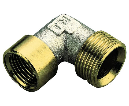 Raccordo Curvo Femmina In Ottone Giallo Modello Waterblock-Gn 3/4 Ø16 Tiemme Raccorderie Spa