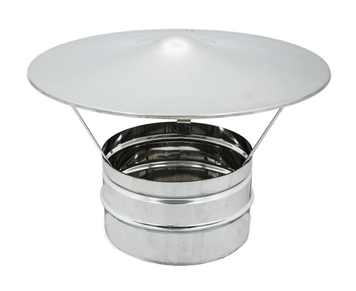 Cappello Cinese Monoparete Acciaio Inox Aisi 316 Ø130 Europrofil Srl