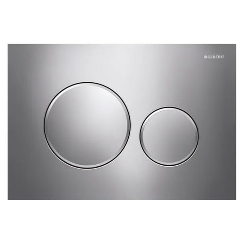 Placca 2 Tasti Modello Sigma 20 Cromato/Satinato/Cromato Geberit