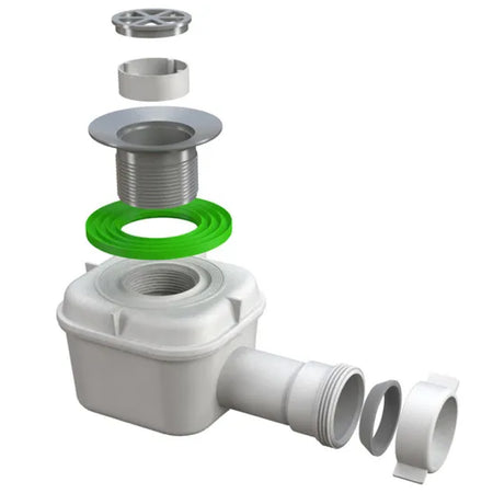 Piletta Sifonata In Pp Per Piatto Doccia Con Scarico Filettato Modello Splash Ø80 Bonomini S.R.L.