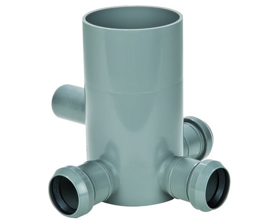 Pozzetto A Pavimento Alto 4 Vie Innesto In Pp Ø 50 H= 19,2 Cm Nicoll S.R.L.