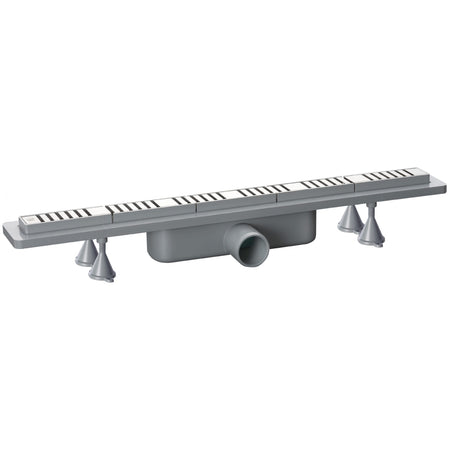 Canalina Doccia Sifonata In Abs Con Griglia In Acciaio Inox Regolabile Modello Basicflow 900 Mm Tea
