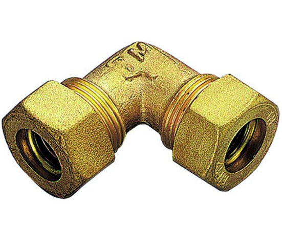 Raccordo Curvo Intermedio Con Tenuta O-Ring Per Tubo Rame Modello 1300 Ø22 Tiemme Raccorderie Spa