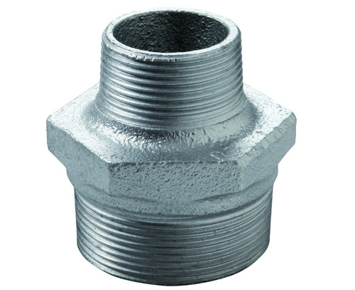 Raccordo Ridotto Maschio In Ghisa Malleabile Zincato 2X11/2 Georg Fisher