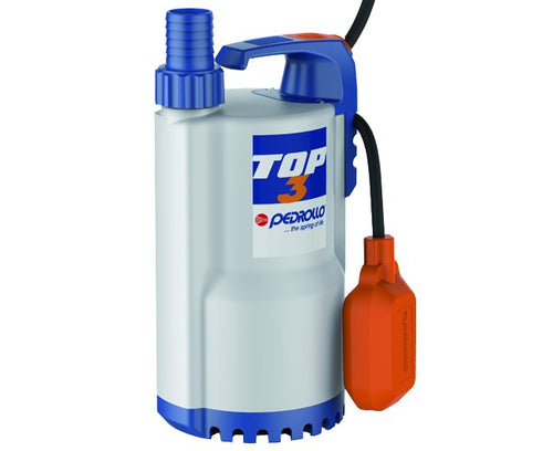 Elettropompa Sommergibile Per Acque Chiare Hp 0,7 Kw 0,55 230V Top3 Pedrollo