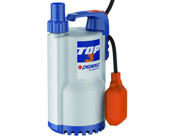 Elettropompa Sommergibile Per Acque Chiare Hp 0,7 Kw 0,55 230V Top3 Pedrollo