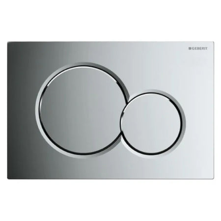 Placca 2 Tasti Modello Sigma 01 Cromata Lucida Geberit