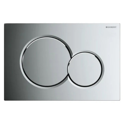Placca 2 Tasti Modello Sigma 01 Cromata Lucida Geberit