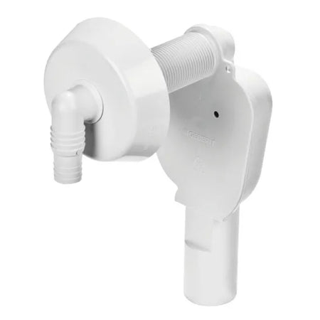 Sifone Ad Incasso Per Lavatrice In Pp Con Placca Bianca Bianco Geberit