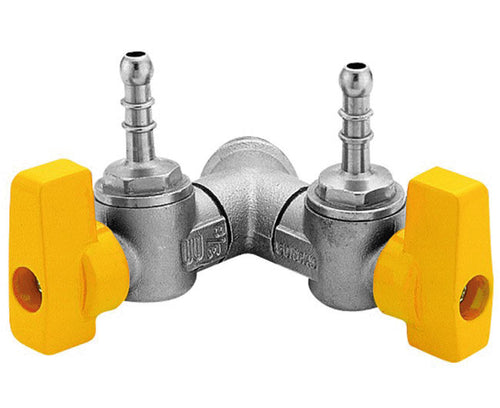 Rubinetto Gas In Ottone A Squadro Con Farfalla Per Gpl A Due Vie 1/2X9 Enolgas Bonomi Spa