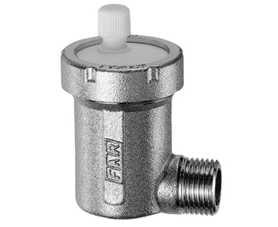 Valvola Automatica Di Sfogo Aria A Squadra In Ottone Cromato 3/8 Cromo Far Rubinetterie