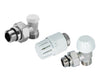 Kit 3 Pezzi Valvola/Detentore E Testa Termostatica 3/8G - 1/2X16 Tiemme Raccorderie Spa