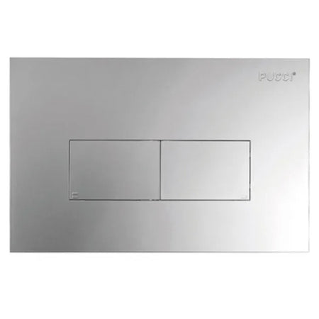 Placca 2 Tasti Modello Eco 28 Cromata Pucciplast Srl