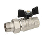 Valvola Arresto A Sfera In Ottone Con Farfalla A Bocchettone 1/2 Valvosanitaria Bugatti S.P.A.