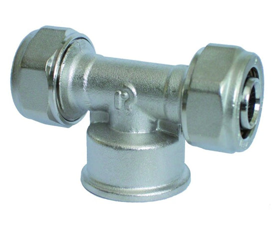 Raccordo A T Femmina Per Tubo Multistrato Completo Di Kit 1/2 Ø20 Pettinaroli