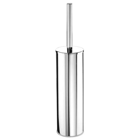 Portascopino In Acciaio Cromato Modello Unica Dim. Cm(Lxpxh):Ø10Xø10X17 Cromo Idroweb