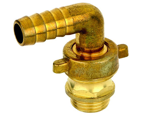Raccordo Curvo 3 Pezzi Maschio Portagomma In Ottone Giallo Per Pompa Serie 1000 Ø20X3/4 Pettinaroli