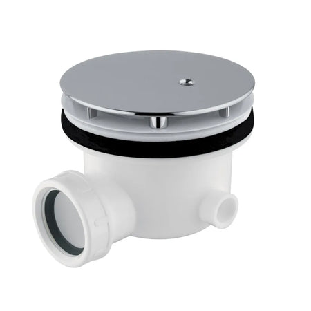 Piletta Sifonata In Abs Con Tappo Cromato Per Piatto Doccia Ø110 Tappo Cromo C.G.S. Srl