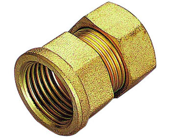 Raccordo Diritto Femmina Con Tenuta O-Ring Per Tubo Rame Modello 1300 3/8 Ø10 Tiemme Raccorderie Spa