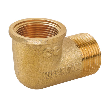 Raccordo Curvo Maschio Femmina In Ottone Giallo Serie 1500 2 Pettinaroli