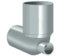 Curva Wc Con Attacco Frontale Ø 100X40 Idroweb