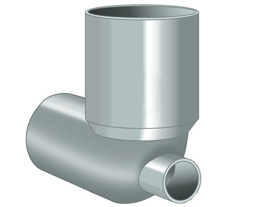 Curva Wc Con Attacco Frontale Ø 100X40 Idroweb