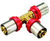 Raccordo A T Intermedio Ridotto Per Tubo Multistrato A Pressare Modello Al-Cobrapex Ø20X20X16 Tiemme Raccorderie Spa
