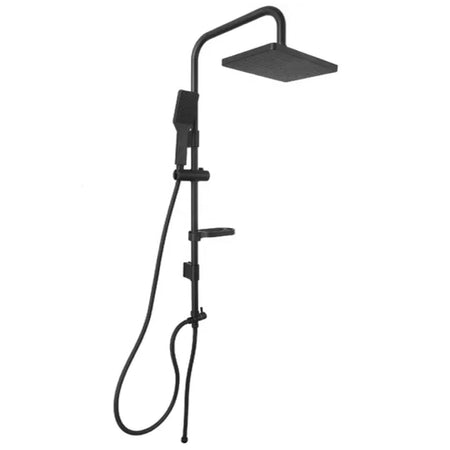 Colonna Doccia Modello Roof 1 Getto - Nero Opaco Idroweb