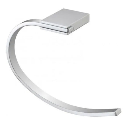 Portasalviette Ad Anello In Acciaio Cromato Modello Futura Dim. Cm (Lxp):12X8 Cromo Brand Srl