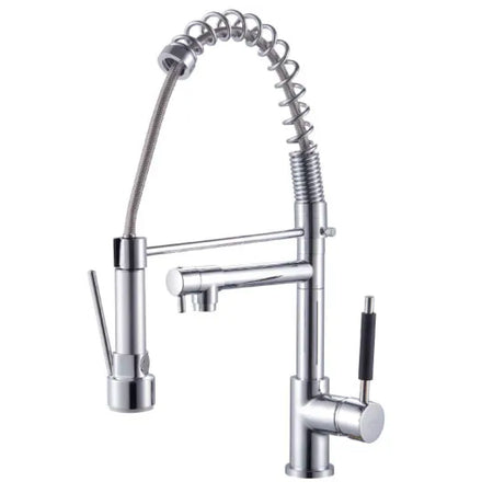 Rubinetto Miscelatore Monocomando Per Lavello Con Doccetta Estraibile Serie Albireo 3/8 V