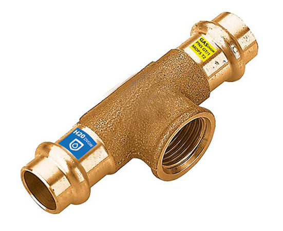 T Femmina A Pressare In Bronzo Serie Frabopress Kombi 1/2Ø15 Fra-Bo Spa