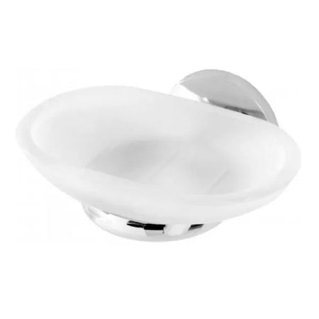 Portasapone In Acciaio Cromato Modello Bora Dim. Cm(Lxp):13X8 Cromo Idroweb