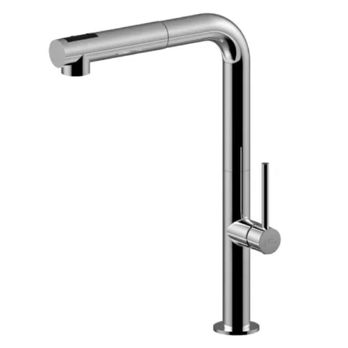 Rubinetto Miscelatore Monocomando Per Lavello Con Doccetta Estraibile Serie Chef 3/8 Rubinetteria Paffoni Spa