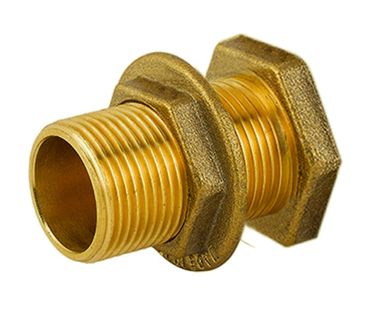 Piletta Dritta In Ottone Giallo Per Cassone Serie 1700 1 Filetto Interno 3/4 Pettinaroli