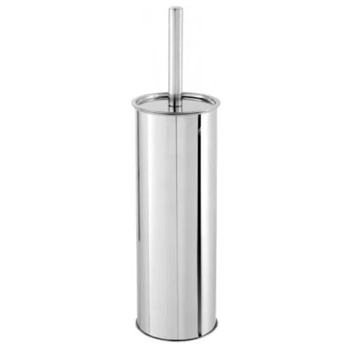 Portascopino In Acciaio Cromato Modello Bora Dim. Cm(Lxpxh): Ø10Xø10X16 Cromo Brand Srl