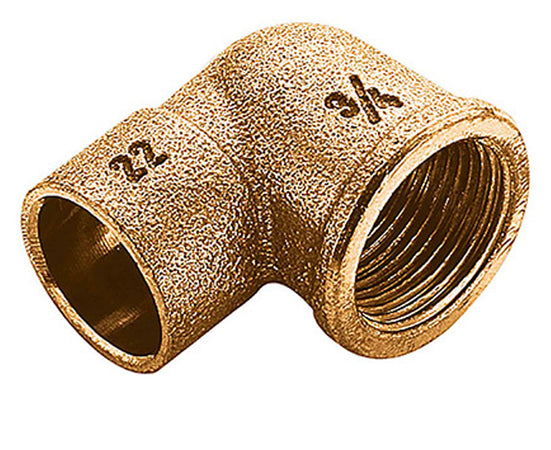 Raccordo Curvo A Saldare Femmina In Bronzo Serie 4000 1 Ø22 Fra-Bo Spa
