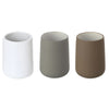 Portaspazzolini In Ceramica Modello Sidney Dim. Cm(Lxpxh):Ø8Xø8X11 Tortora Idroweb