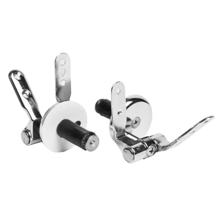 Coppia Cerniere In Ottone Cromato V.Ca