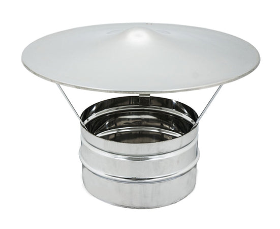Cappello Cinese Monoparete Acciaio Inox Aisi 316 Ø100