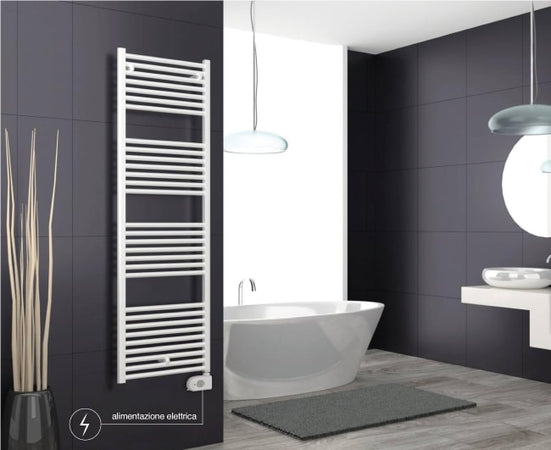 Radiatore Scaldasalviette Elettrico Modello Lisa Bianco Mm 1160X500 Watt 600 Cordivari Srl