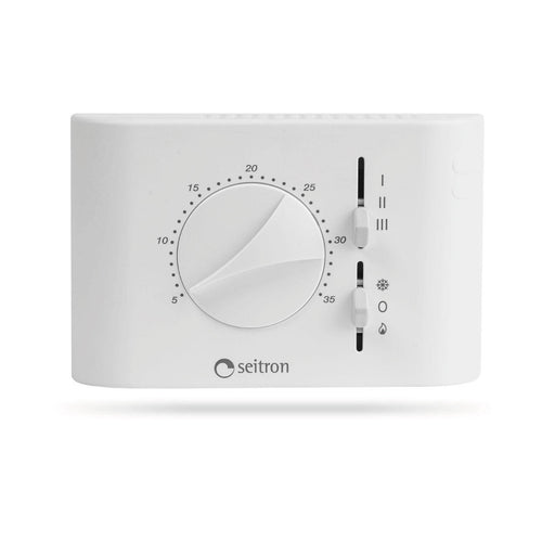 Termostato Per Ventilconvettore Estate Inverno Modello Diamond Dimensioni: H.87Xl.132Xp.37 Mm. Per Ventilconvettore Seitron