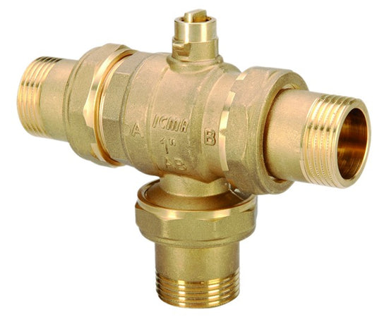 Valvola Di Zona A Sfera A Passaggio Totale A Tre Vie Motorizzabile 3/4 Icma S.P.A.