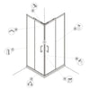Ricambistica Box Doccia Modello Tina 08 - Profilo 80/90X190
